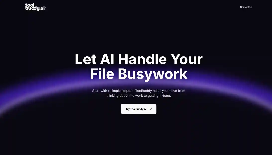 Toolbuddy AI website preview